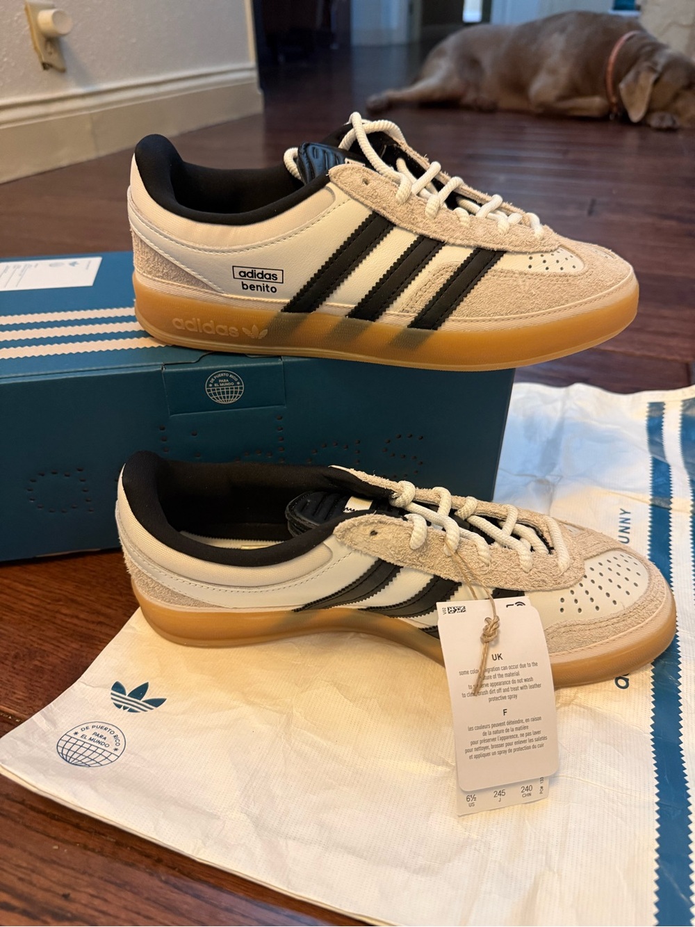 BRAND NEW Bad Bunny “Benito” Adidas Gazelle Indoor